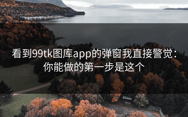 看到99tk图库app的弹窗我直接警觉:你能做的第一步是这个 看到99tk图库app的弹窗我直接警觉:你能做的第一步是这个